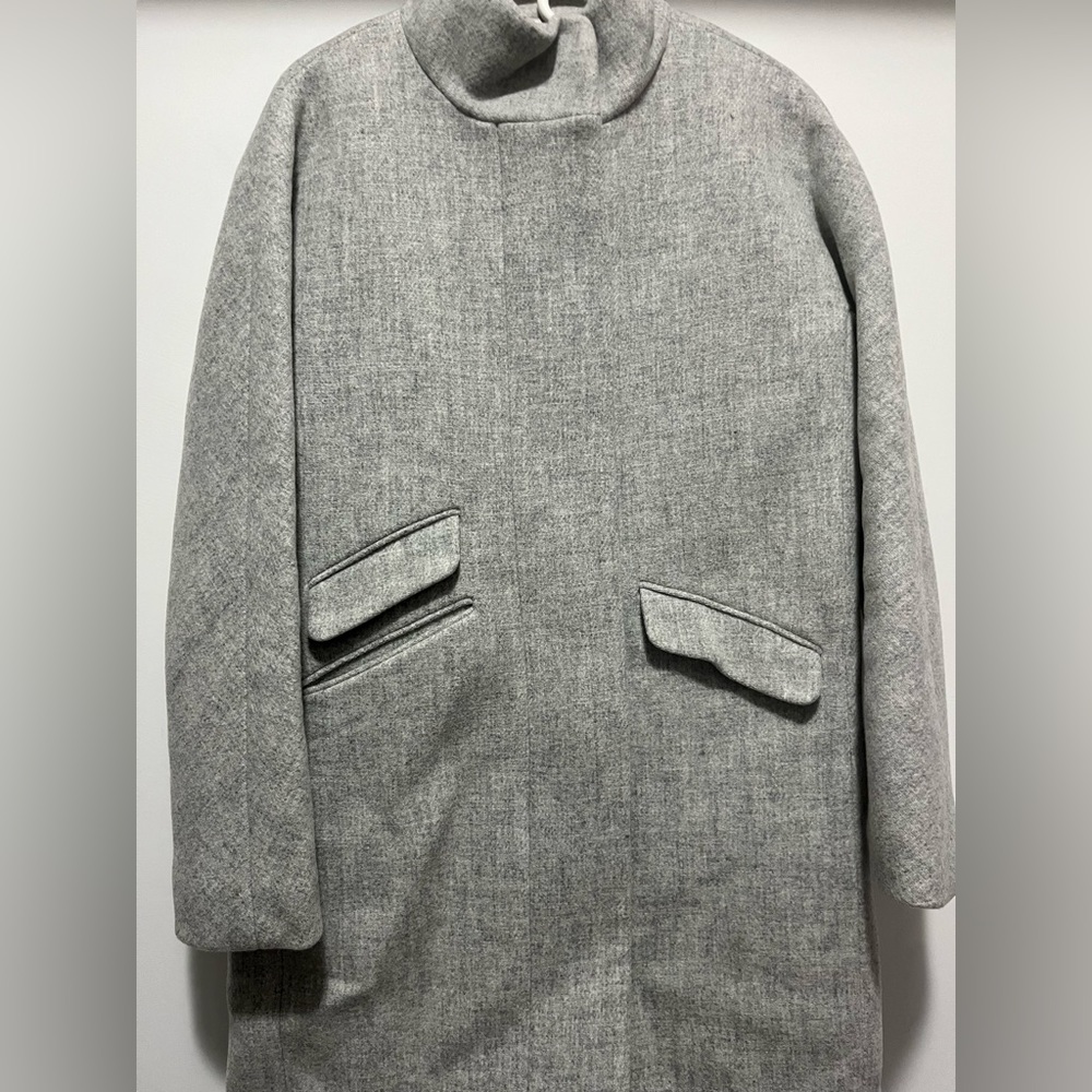 J. Crew Tall cocoon coat in Italian stadium-cloth wool